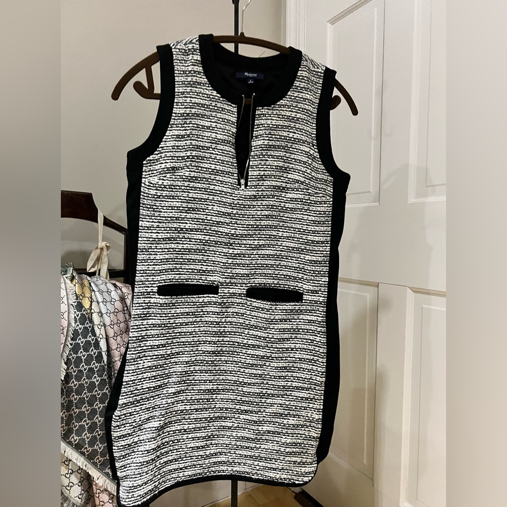 Madewell dress black and white size 0